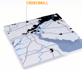 3d view of Church Hill