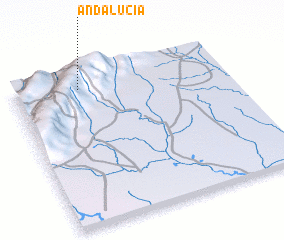 3d view of Andalucía