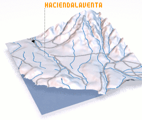 3d view of Hacienda La Venta