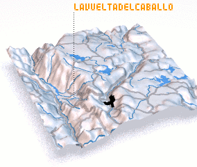 3d view of La Vuelta del Caballo