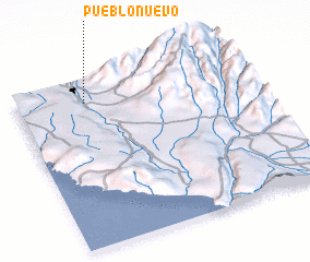 3d view of Pueblo Nuevo