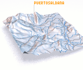 3d view of Puerto Saldaña