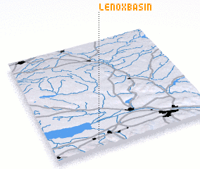 3d view of Lenox Basin
