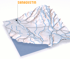 3d view of San Agustín