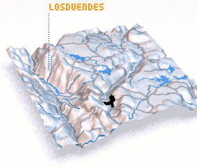 3d view of Los Duendes