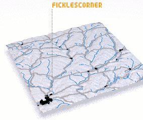 3d view of Fickles Corner