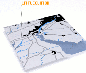 3d view of Little Elkton