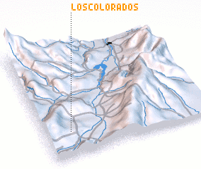 3d view of Los Colorados