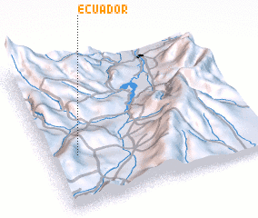 3d view of Ecuador