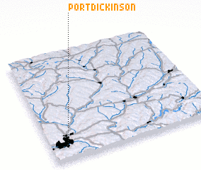 3d view of Port Dickinson