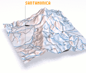 3d view of Santa Mónica