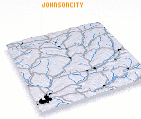 3d view of Johnson City