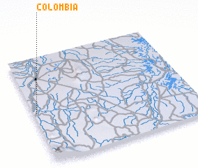 3d view of Colombia