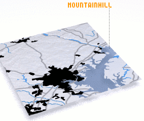 3d view of Mountain Hill