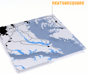 3d view of Newtown Square