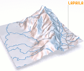 3d view of La Paila