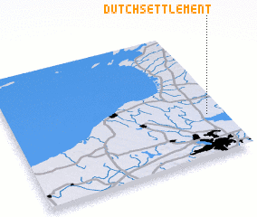 3d view of Dutch Settlement