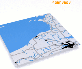 3d view of Sandy Bay