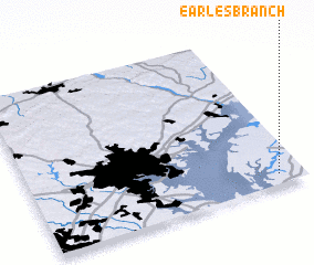 3d view of Earles Branch