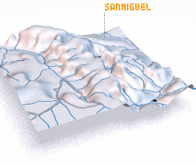 3d view of San Miguel