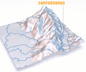 3d view of San Fernando