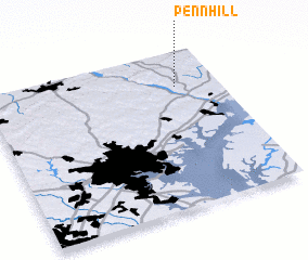 3d view of Penn Hill