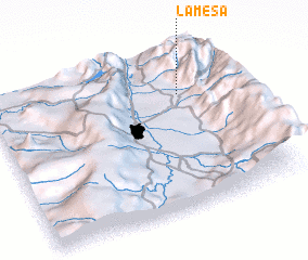 3d view of La Mesa