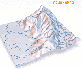 3d view of Cajamarca