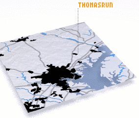 3d view of Thomas Run