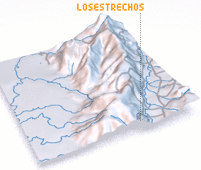 3d view of Los Estrechos