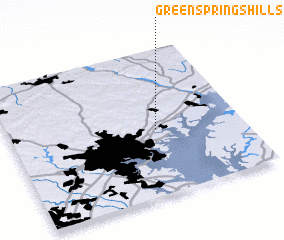 3d view of Green Springs Hills