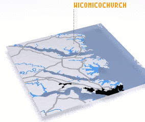 3d view of Wicomico Church