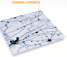 3d view of Cornwall Furnace