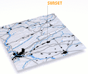 3d view of Sunset