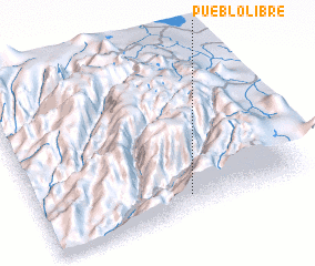 3d view of Pueblo Libre