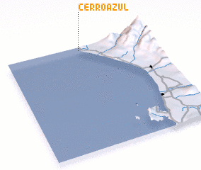 3d view of Cerro Azul