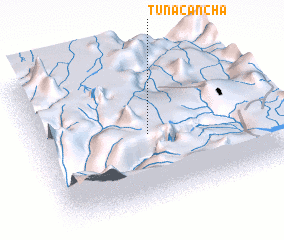 3d view of Tunacancha