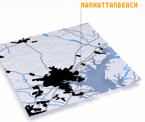 3d view of Manhattan Beach