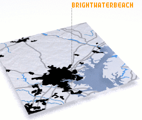3d view of Brightwater Beach
