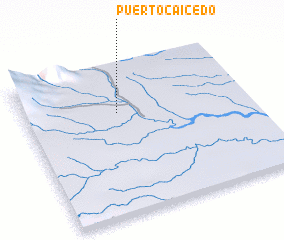 3d view of Puerto Caicedo