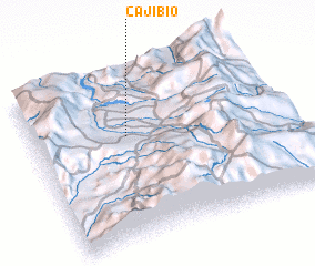 3d view of Cajibío