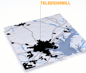 3d view of Television Hill