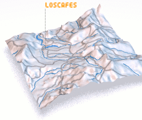 3d view of Los Cafés