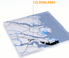 3d view of Colonial Park
