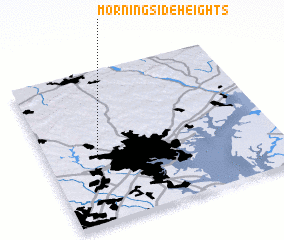 3d view of Morningside Heights