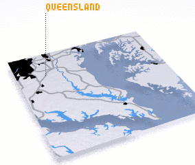 3d view of Queensland