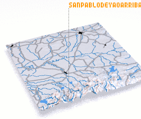 3d view of San Pablo de Yao Arriba