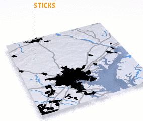 3d view of Sticks