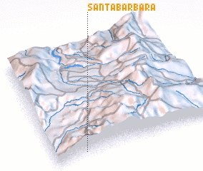 3d view of Santa Bárbara