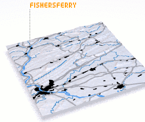 3d view of Fishers Ferry